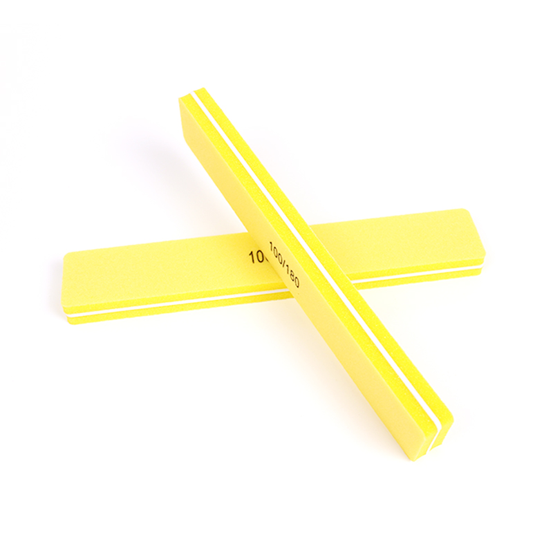 Gold Sponge Nail Polishing File Washable 100 150 240 grit Soft Sponge Nail Buffing File