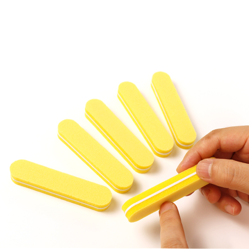 Wholesale Nail Styling Tools Small Nail Polishing File Durable Fluorescence Color Mini Nail File
