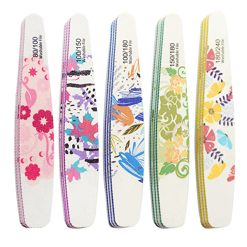 Customized Printed 80 Grit Diamond Shape Nail Files 240 Grit Nail File Tool For Nail
