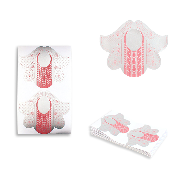 Nail Tip Styling Gel Polish Extension Form Durable Acrylic Nail Tip Extension Aluminium Form