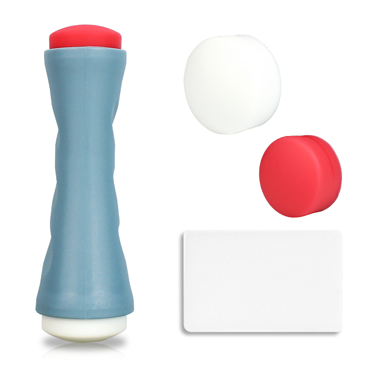 Wholesale Nail Tool Image Plate Transfer Double End Silicone Nail Stamper Reusable Nail Art Stamper