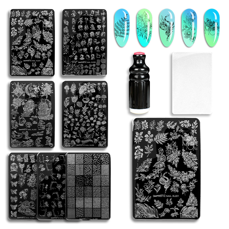 9.5×14.5cm Nail Stamping Plate Nail Salon Art Flower Leaf Image Transfer Nail Stamping plate