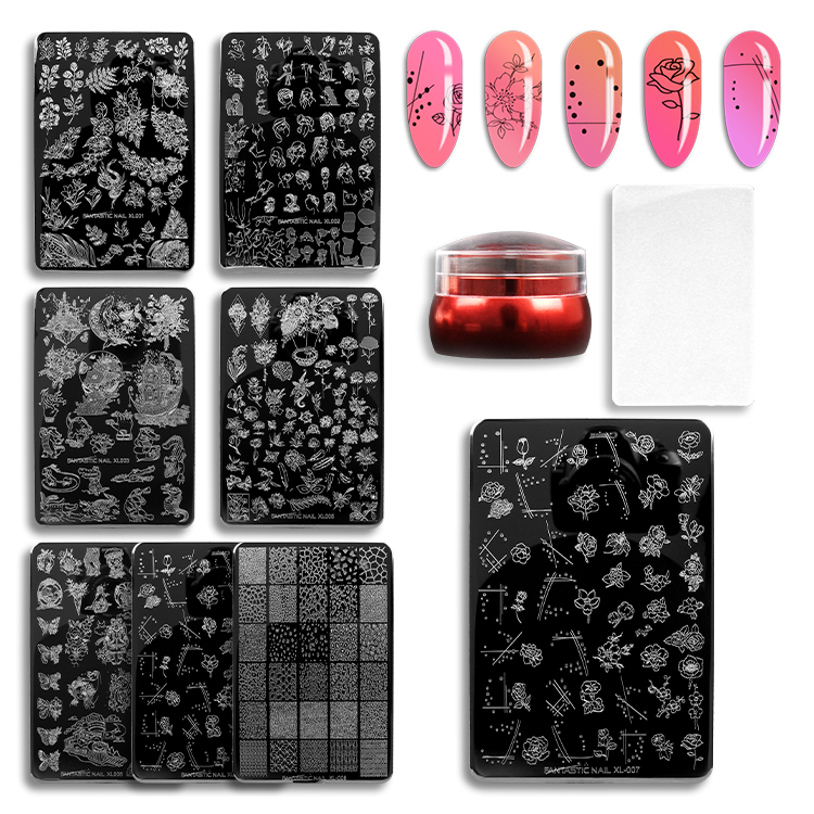 9.5×14.5cm Nail Art Tool Stamp Template Flower Leaf Image Transfer Nail Stamping plate
