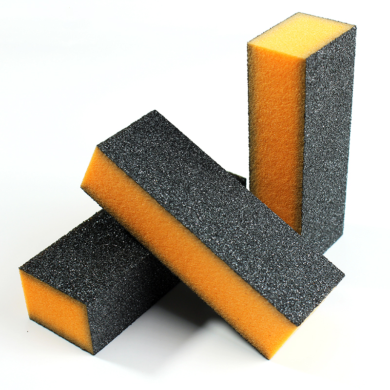 Wholesale Nail Tool Washable 100 180 Grit Nail Buffer File Soft Sponge 3 Way Nail Buffer Block