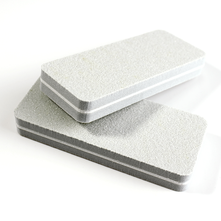 Square Nail Polishing Block 180 240 Grit Nail File Washable Grey Sponge Nail Buffer Block Wholesale